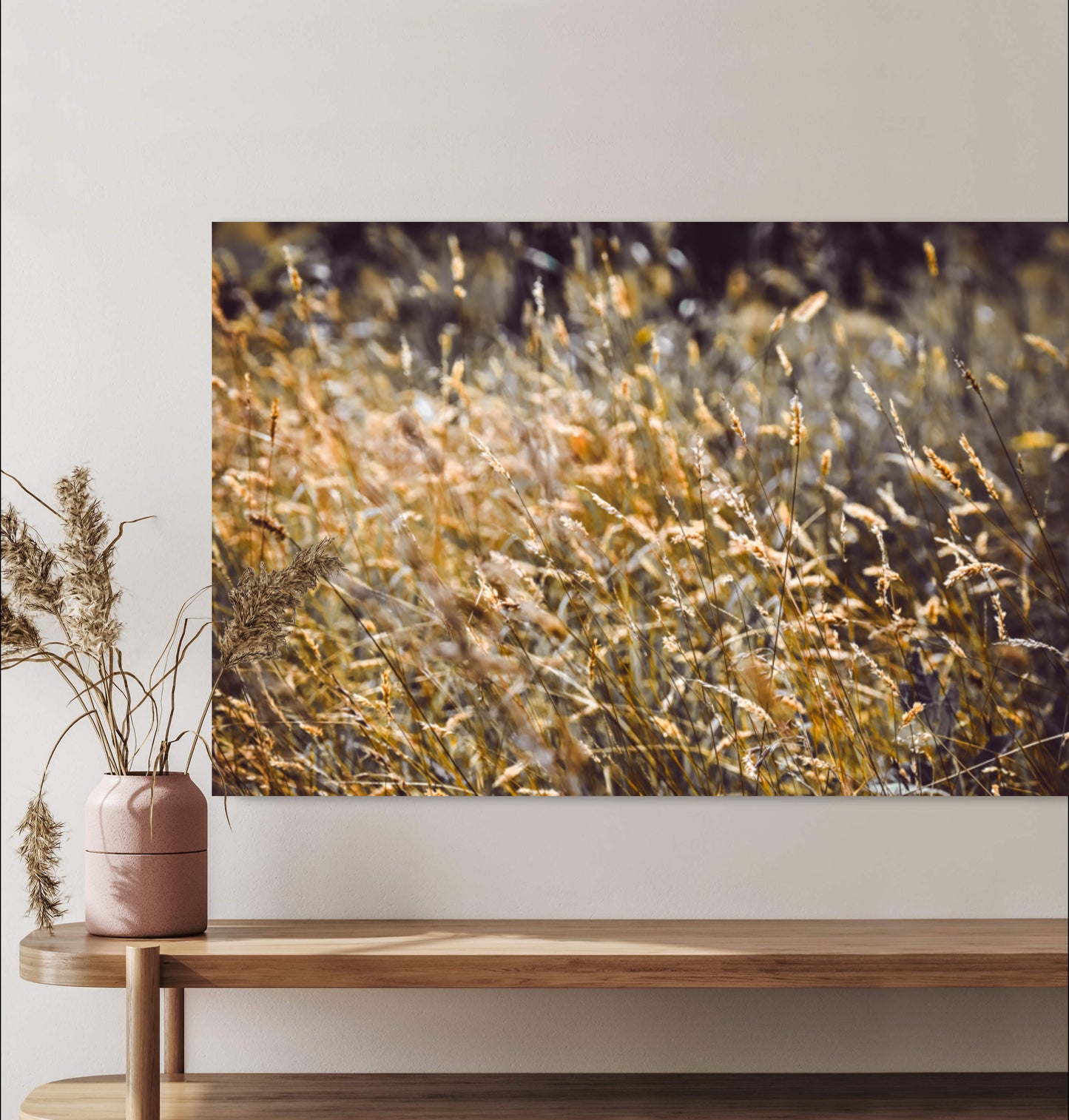 Travel nature grass photography print canvas on wall