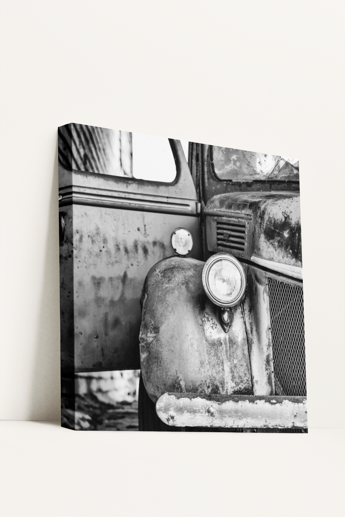 Rustic Ford truck barn photography canvas print