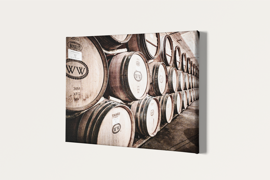 Travel Wine Cellar Industrial photography canvas print